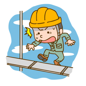 枠組足場の足場爪が劣化していた