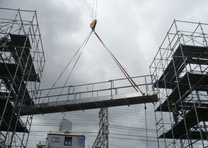 立体交差高架橋付け替え工事（阪急京都線 淡路駅付近）2